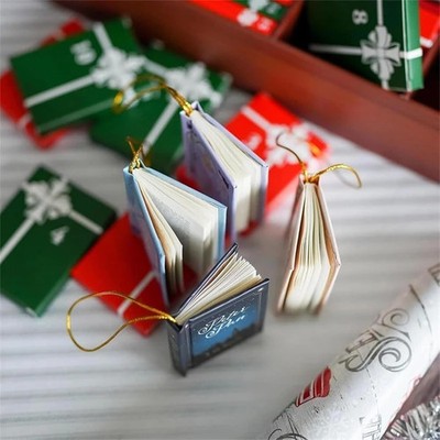 Mini-Buch-Adventskalender 2025 Holz Countdown Weihnachten Geschenk