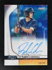 2020 Bowman Sterling Prospect Blue Refractor 10/25 Ruben Cardenas Auto 4f5