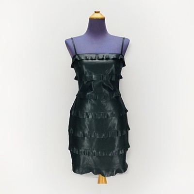 Bailey 44 Soft Black Leather Mini Dress Women's Size S Ruffle Lined Zip Stretch | eBay Bailey 44 Soft Black Leather Mini Dress Women's Size S Ruffle Lined Zip Stretch | eBay