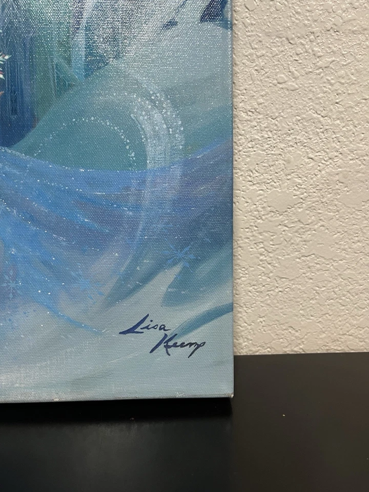 Bien Ahora Saben pintura de Elsa sola en su castillo arte certificado Foto 2 de 4