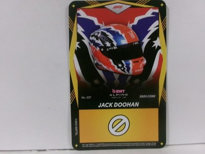 2025 UNO Elite Core F1 Formula 1 HELMET YELLOW #021 JACK DOOHAN