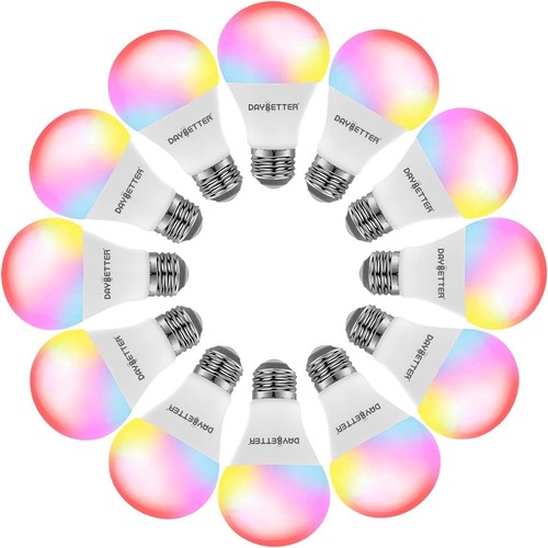 Tuya Smart WiFi Color Changing LED Bulbs - 12 Pack, Works with Alexa & Google - Picture 3 of 9