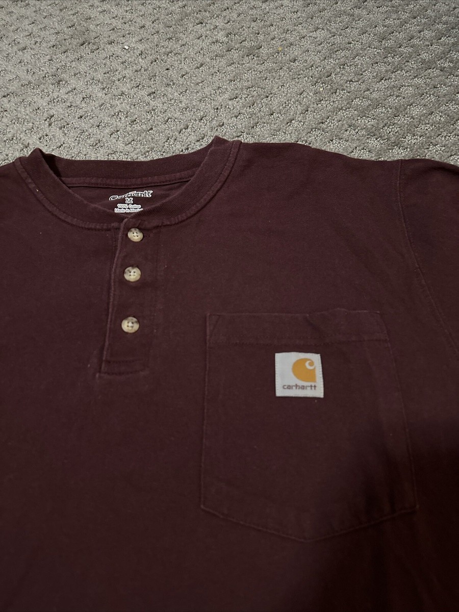 Carhartt T Shirt Adult Medium Pocket Tee Relaxed Fit 100410 316