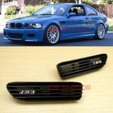 Side Fender Cover Gloss Black Fit Bmw E46 M3 Coupe Convertible 2001-2006 2-door