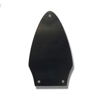 Solid Black Gloss Truss Rod Cover for Gibson Flying V + Chrome