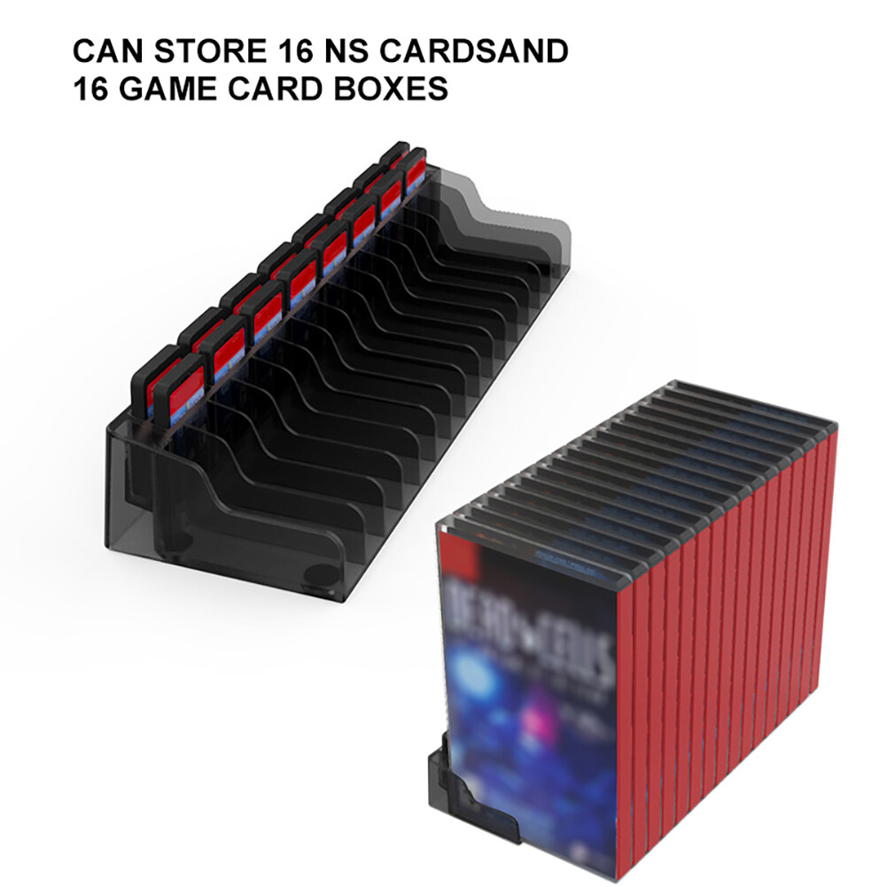 16 Game Discs Stand Rack Games Card Organizer Holder for NS Switch