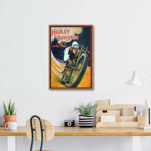 Vintage Harley Davidson Goodyear Poster - 1920er - Bild 9 von 10