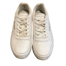 Reebok Classic White Leather Sneaker Shoe Mens 5.5 EU 37 1Y3501 Athletic