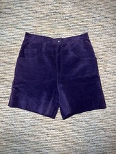 Vintage 100 Leather Suede Purple High Waisted Shorts 30 Waist