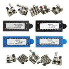 Dental Orthodontic Brackets Metal Braces Roth MBT 022 345 Hooks Mini Twin MIM