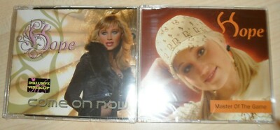 2 x Hope - Come on now + Master of the game / Europop Maxis NEU