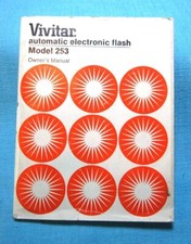 Vivitar Automatic Electronic Flash Model 253 Owners Instruction Manual Date 1974