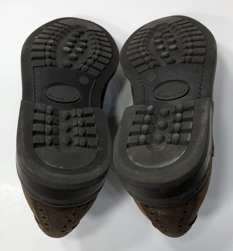 Johnston & Murphy Men’s Sz 10M 20-4960 Leather Brown Oxford Dress Shoes Italy - Picture 9 of 12