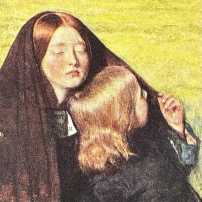 Sir John Everett Millais, 1st Baronet The Blind Girl Original Vintage Art Print