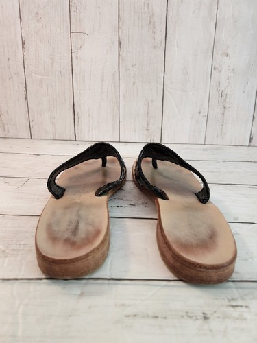 WUNDERSCHÖNE FLACHE FLIP-FLOPS VON JACK ROGERS SCHILDPATT GRÖSSE 7 M - Bild 4 von 7