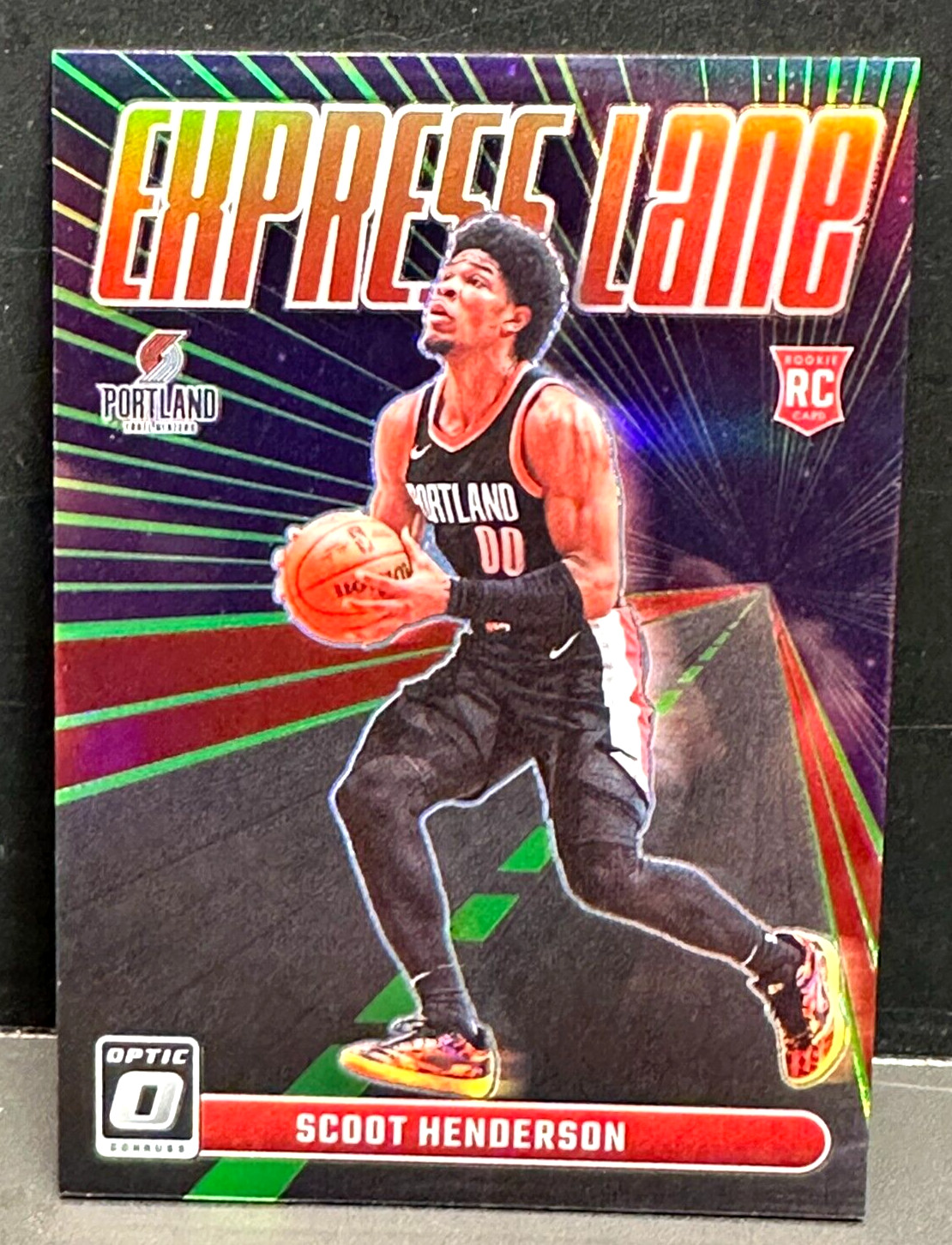 Scoot Henderson 2023-24 Donruss Optic Lime Green Express Lane RC Rookie /149 SP