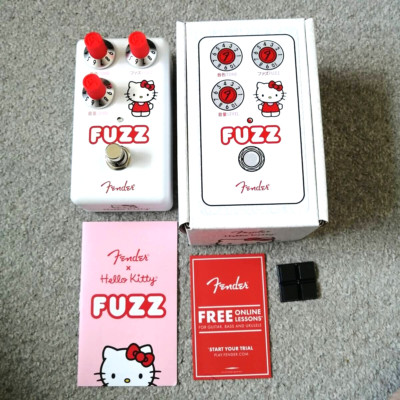 Fender x Hello Kitty Fuzz White Guitar Effect Pedal Compact