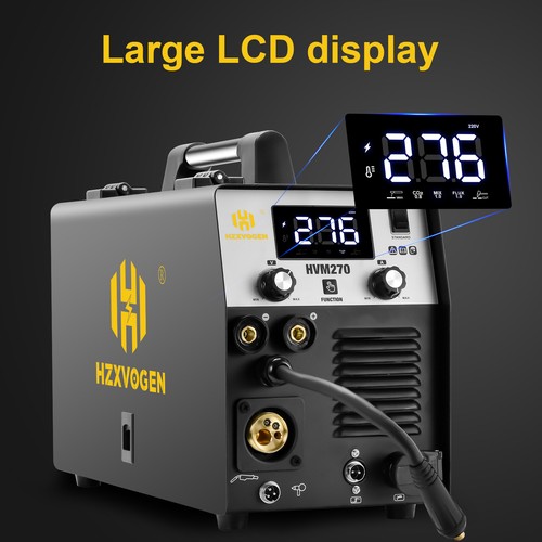 HZXVOGEN 250A 5IN1 MIG TIG MMA Welding Machine Plasma Cutter Welder Gas/Gasless - Picture 6 of 21