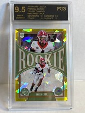 2022 Legacy Football 200  /25 Yellow Diamond James Cook Rookie RC GRADED FCG 9.5