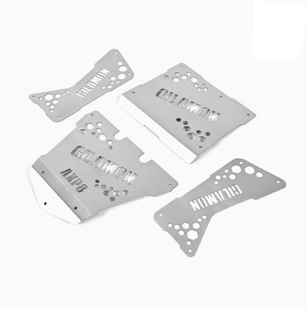 RC Body Armor Set Protezione In Acciaio Inox Per Axial 1/8 AXP8 Gilamon | Tetto + Laterali + Anteriore | Piastre Antiurto E Antigraffio | Parti Di Ricambio