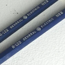 Vintage General Electric Company Wood Pencils R-122 No. 2 ~ Set of 2 ~ Blue