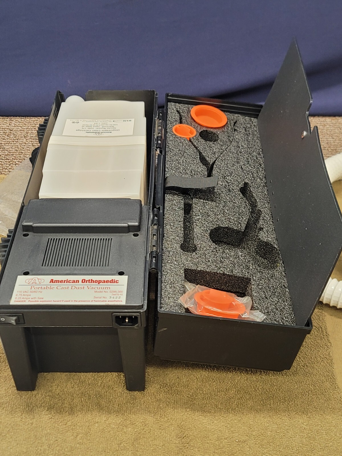 American Orthopaedic BSN Cast Cutter Removal Saw Dust Vacuum 0295 200