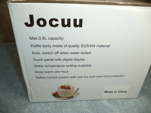 JOCUU DIGITAL DISPLAY ELECTRIC GOOSENECK KETTLE BLACK - Picture 2 of 2
