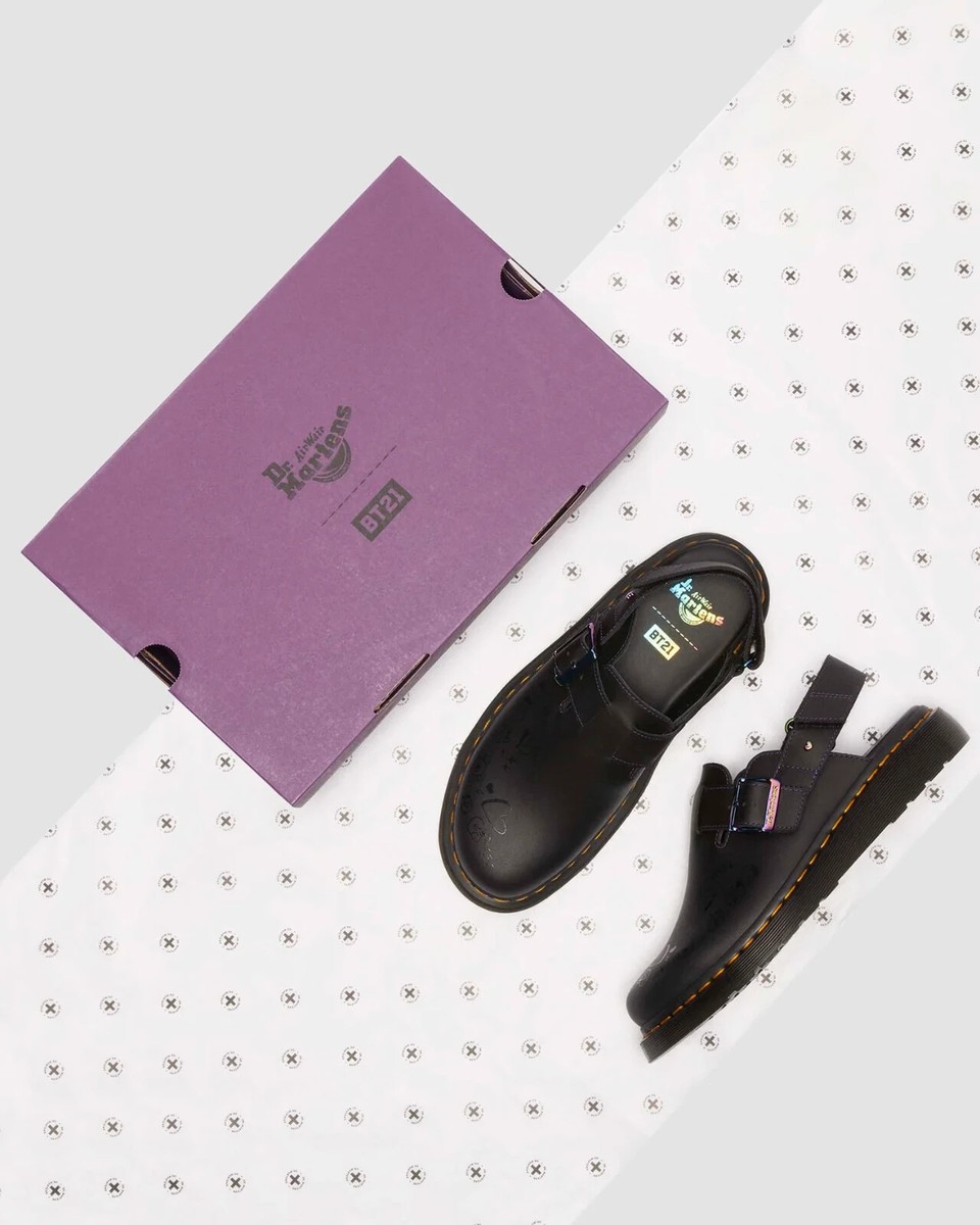 BT21【Dr.Martens】JORGE II BT21 ミュール Dr. Martens x BT21 JORGE II Mules Slip-ons BLACK Limited
