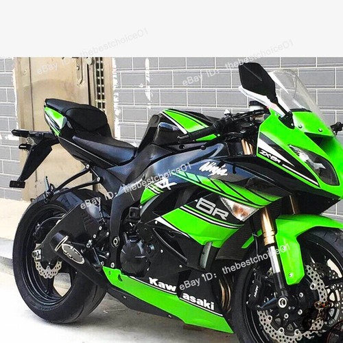 Slip For Kawasaki Ninja ZX6R ZX636 2009-2022 Exhaust Pipe Muffler Tips Modified - Picture 10 of 12