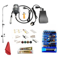 380W Hanging Flex Shaft Jewellery Metal Craft Polisher Grinder Kit 500-22,000rpm