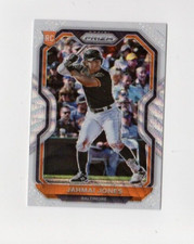 2021 Prizm Baseball Jahmai Jones Rookie #130 White Wave Prizm Baltimore Orioles