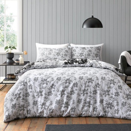 Luxury Reversible Duvet Cover Set with Pillow cases Printed Floral Bedding Quilt - Picture 37 of 45