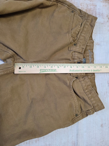 Eddie Bauer Pants Mens 33x34 Brown Fleece Lined Straight Camping Woods Workwear - Picture 11 of 11