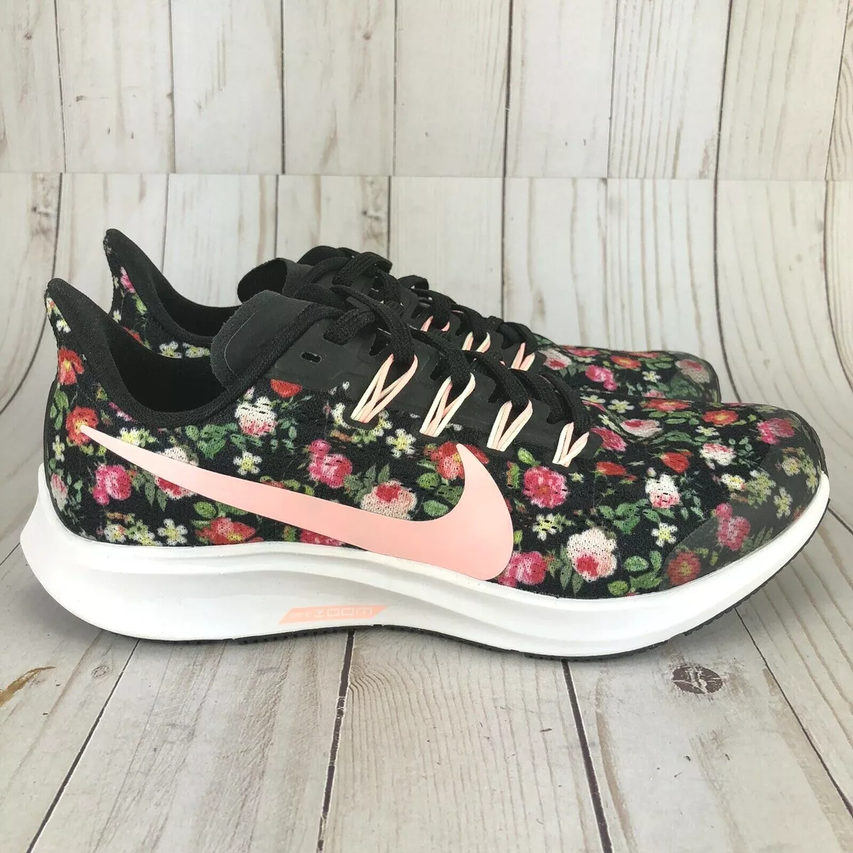 Supermercado nadar pronto Nike Air Zoom Pegasus 36 Running Shoes Vintage Floral Girls AT4096-001 Size  5.5Y | eBay