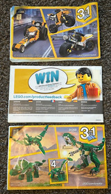Lego Creator Robot Explorer #31062 Set of 3 Instruction Manual Booklets ONLY