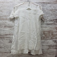 Antique Victorian/Edwardian Child White Cotton Nightdress Christening Gown Lot 2