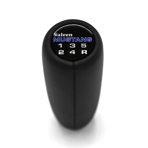 FORD MUSTANG 1979-2004 SALEEN WEIGHTED SHIFT KNOB 5 SPEED REAL LEATHER M12x1.75