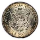 1964 50c Kennedy Silver Half Dollar - Colorful Rim Toning - Fresh BU - SKU-H2520