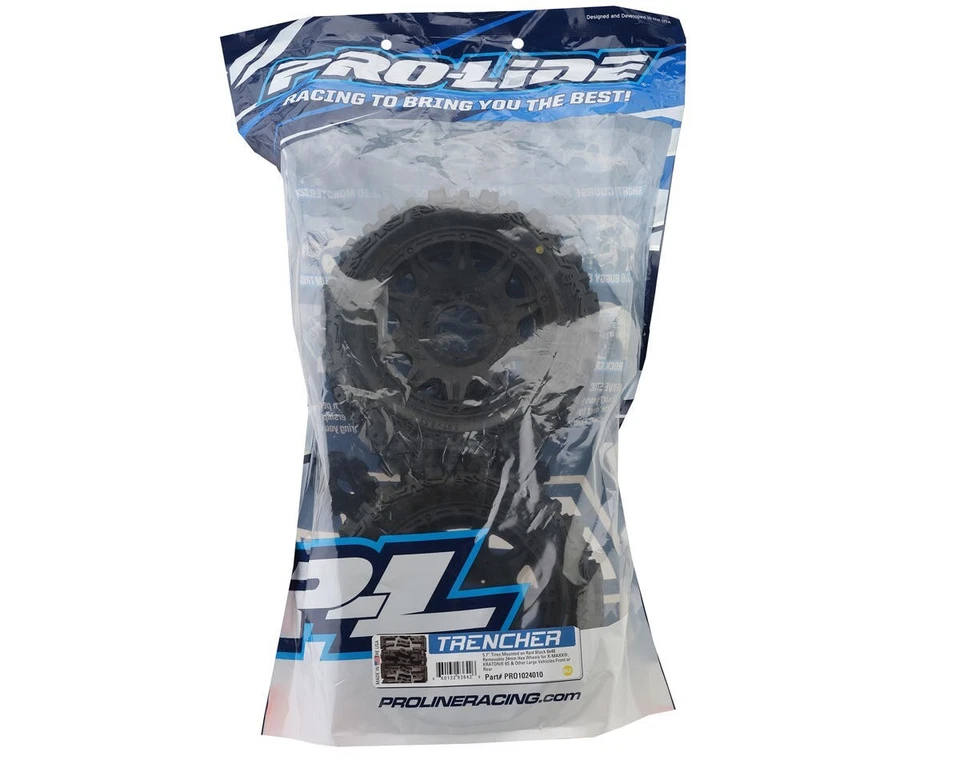 Pro-Line Trencher 5.7" Pre-Mounted Tires w/Raid Wheel (Black) w/24mm Hex - Image 4 of 4