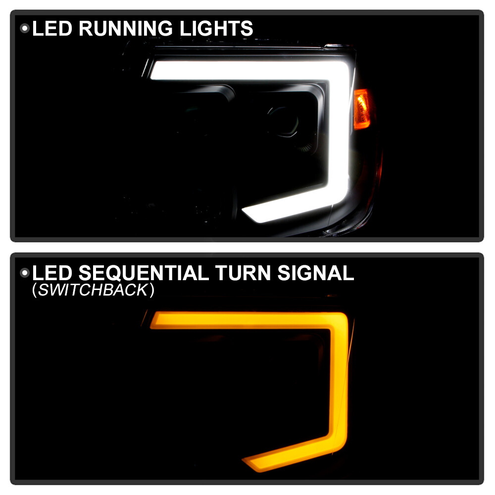 Switchback LED Tube Signal Projector Headlights For 20092021 Nissan