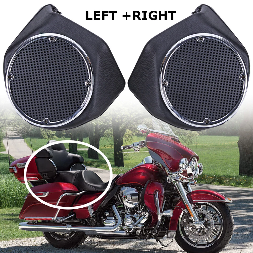 Cápsulas de altavoz King Tour Pak maletero 6,5" para Harley Road King Street Electra Glide Foto 4 de 4