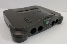 Nintendo 64 N64 Black Charcoal Gray Console Used OEM Replacement Shell Japan 14