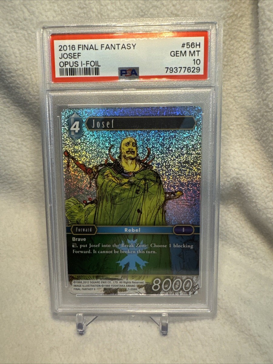 Final Fantasy Opus 1 TCG Holo Foil Josef 1-056H PSA 10 Gem Mint