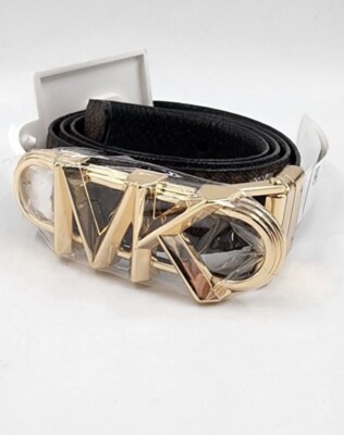 Michael Michael Kors 25mm Reversible Logo Belt Sz Medium  display picture 1