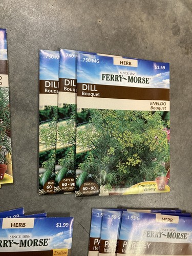 18 Ferry Morse Herb Seed Packs 6 Different Free Shipping - Picture 4 of 7