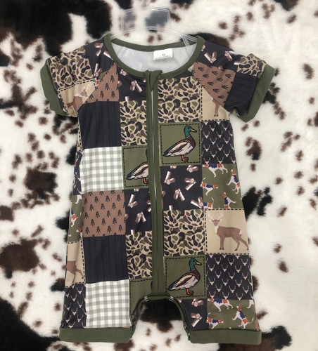 Neugeborenes Baby Jungen Stockente Strampler Kurzarm Geburtstagsgeschenk Outdoor Kleidung - Bild 15 von 16