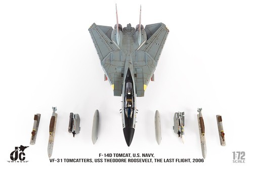 F-14D Tomcat, US Navy, VF-31 Tomcatters, The Last Flight, 1/72, JCW-72-F14-015 - Picture 24 of 24