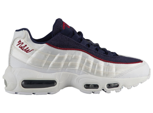 NIKE AIR MAX 95 White Blackened Blue Red Crush AA1103-100 Womens sz 5-12 NIKE AIR MAX 95 White Blackened Blue Red Crush AA1103-100 Womens sz 5-12