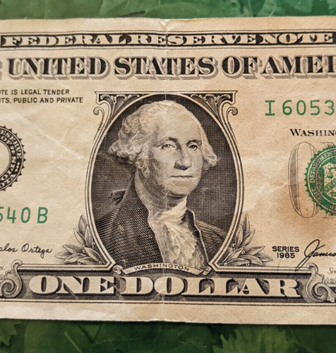 1985 Series GEORGE WASHINGTON ONE DOLLAR US BILL $1/ I Minneapolis, Minnesota - Picture 4 of 5