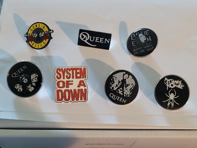 Assorted Classic Punk Alternative Rock Pop Music 2nd Set Hat/Lapel Pins Brooches
